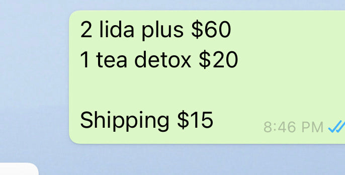 2 bottles, 1 tea, shipping