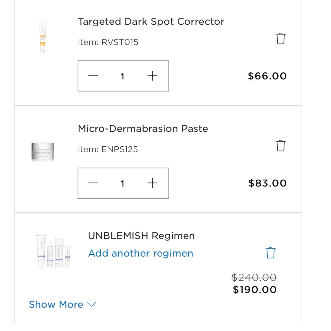 Unblemish, corrector dark s